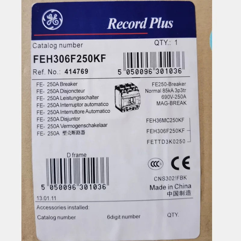 미국 GE 회로차단기 FEH306F250KF