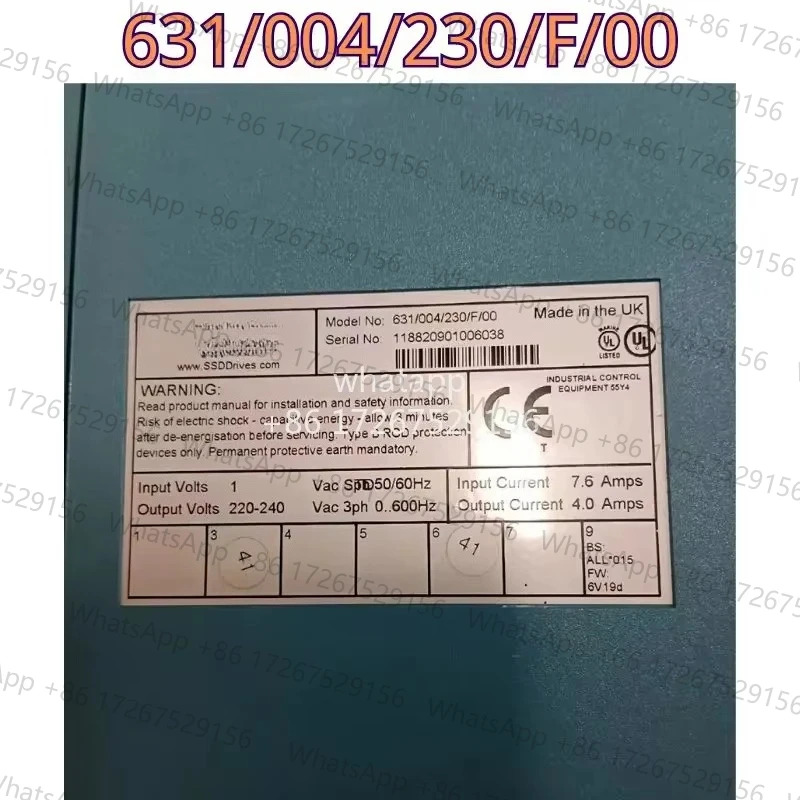 리퍼 속도 컨트롤러 631/004/230/F/00기능 리퍼는 OK