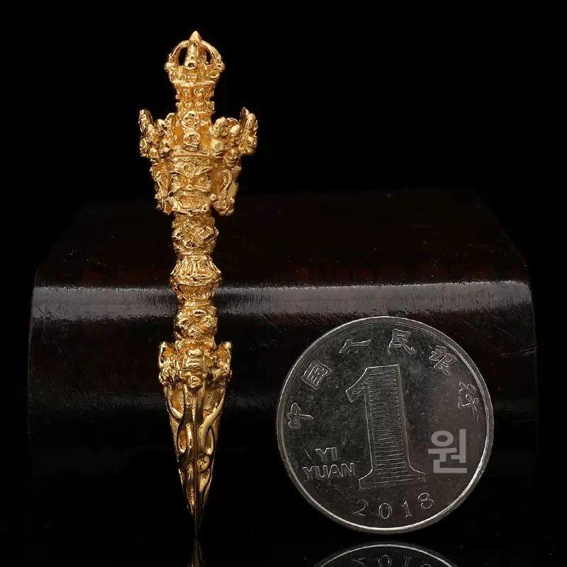 티베트 금강저 불교 펜던트 목걸이 순은 패션 체인 네ecklace 남녀 공용 주얼리 액세서리 - 상세 이미지 4
