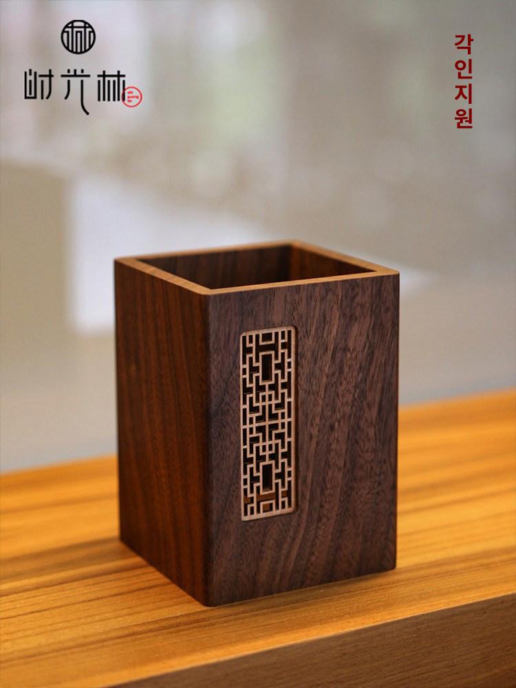 멀티 탁상 연필꽂이 상자 대용량 명함꽂이 탁상용 필통 펜 브러쉬통 멀티홀더 연필 수납홀더 - 상세 이미지 5