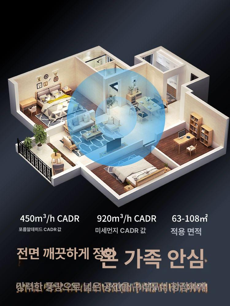실내 정화기 제연기 흡연기 공기 탈취기 음이온 필터 재떨이 장치 담배연기제거 후드 - 상세 이미지 2