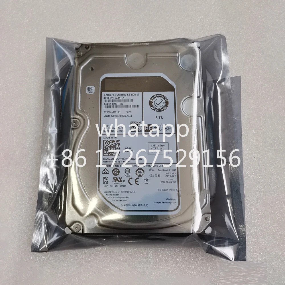 델8TB 8T SAS 12G 3.5인치 0M40TH ST8000NM0185 서버 하드 드라이브 HDD