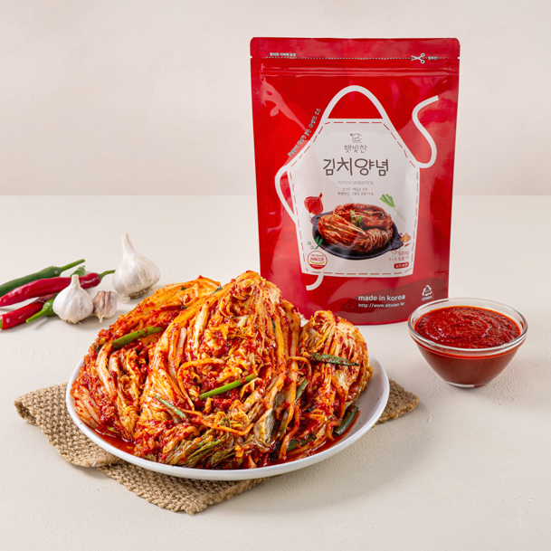 김치양념 500g 소스 양념 분말 배추 무 오이 부추 파 겉절이등 - 메인 이미지