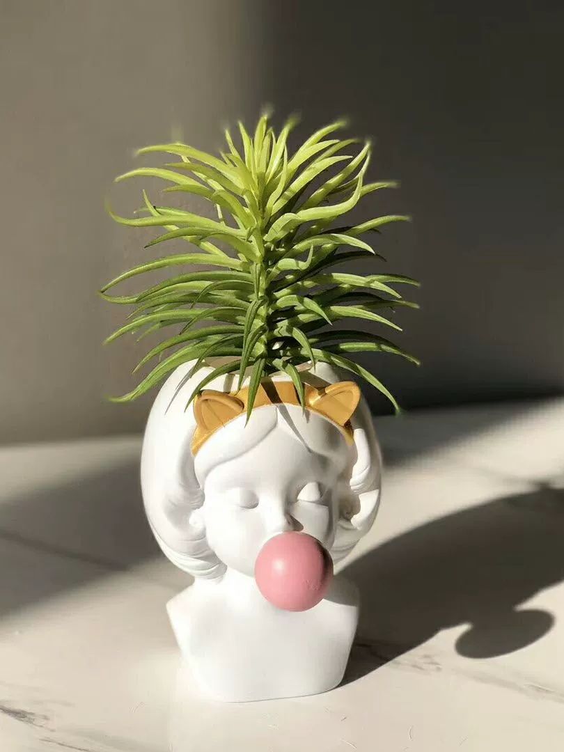 빈티지 클레이꽃병 거실 오브제 장식 도자기화병 패턴 화기 인테리어 모던 앤틱 백자 - 상세 이미지 4