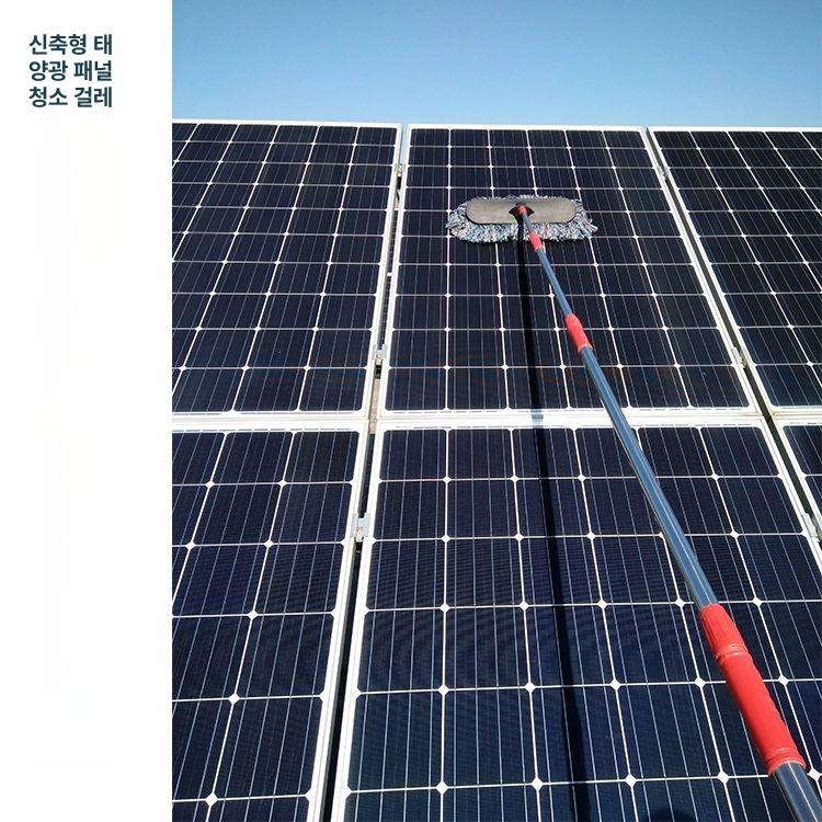 장대 청소밀대 닦기 태양광패널 세척 대걸레 청소솔 스펀지 청소도구 물밀대 롤러 - 상세 이미지 2