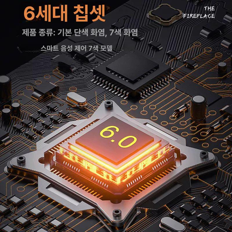 수증기 벽난로 램프 인테리어 무드등 펜션 카페 불꽃 인공 디자인 감성조명 분무기 - 상세 이미지 4