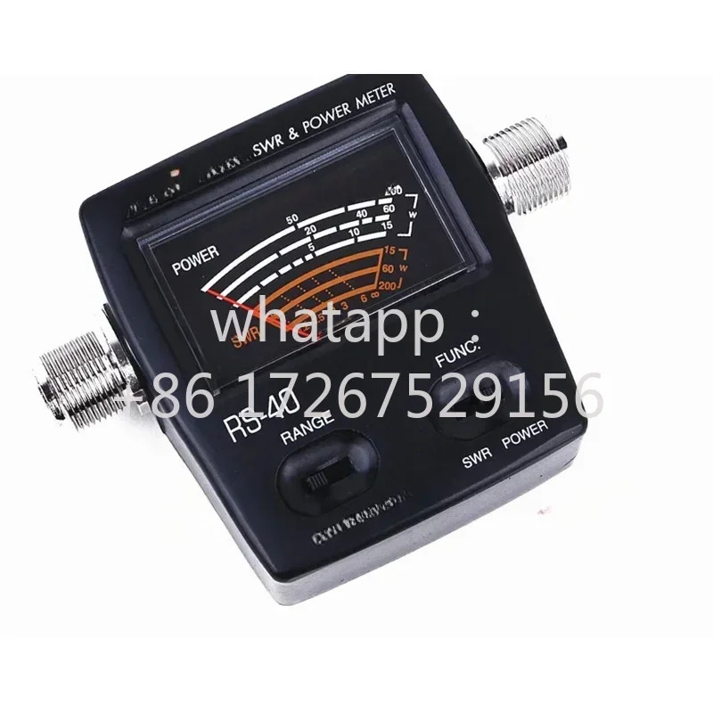 NISSEI RS40 SWR 미터 RS 측정 200W 전력 범위 커넥터 144/430MHz 워키 토키 액세서리