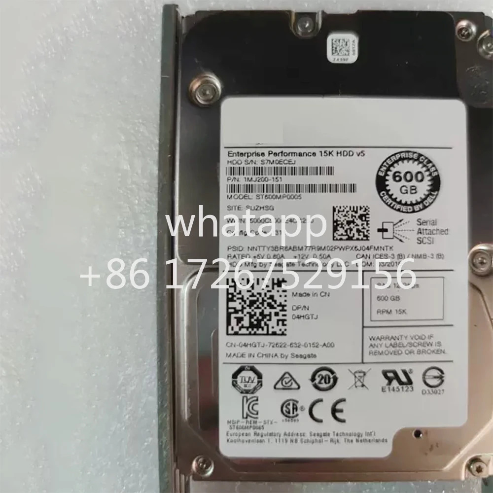DELL04HJ 600G 15K HDD SAS 12G 2.5인치 4HJ 서버 하드