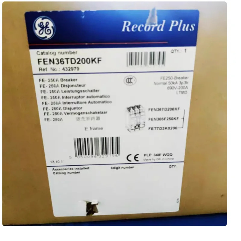 GE 범성형 케이스 회로차단기 FEN306F250KF FETTD3K0200