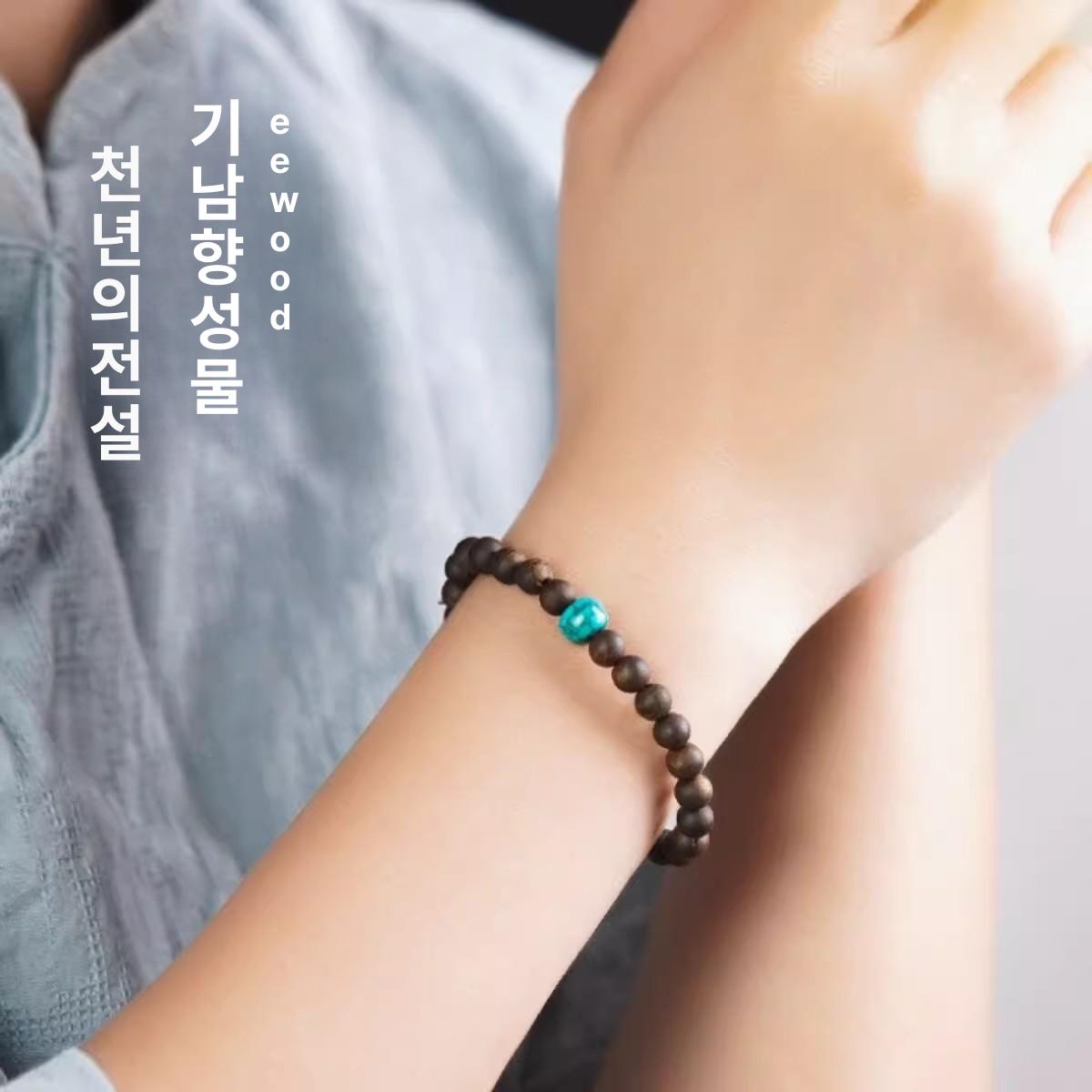 불교용품 염주팔찌 악세사리 구슬 침향나무 침향염주 합장 단주 침향목 침향팔찌 기도 - 상세 이미지 5