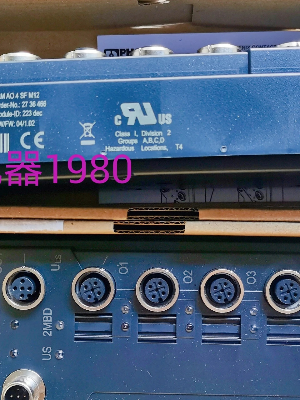 피닉스 분산 I/O 모듈-FLM AO 4 SF M12 - 2736466 포장