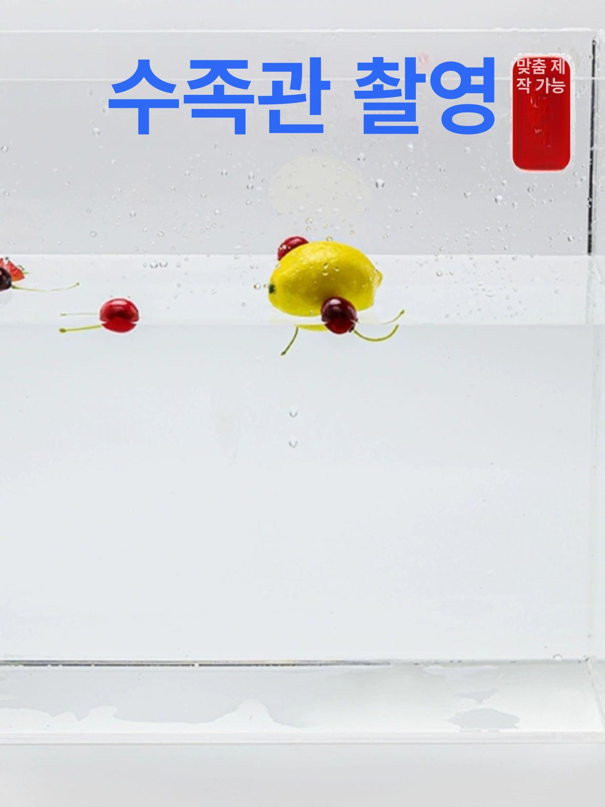 촬영용 수조 아크릴 투명 어항 박스 방송 광고 특수촬영 특수효과 사진촬영 사이즈 - 상세 이미지 5
