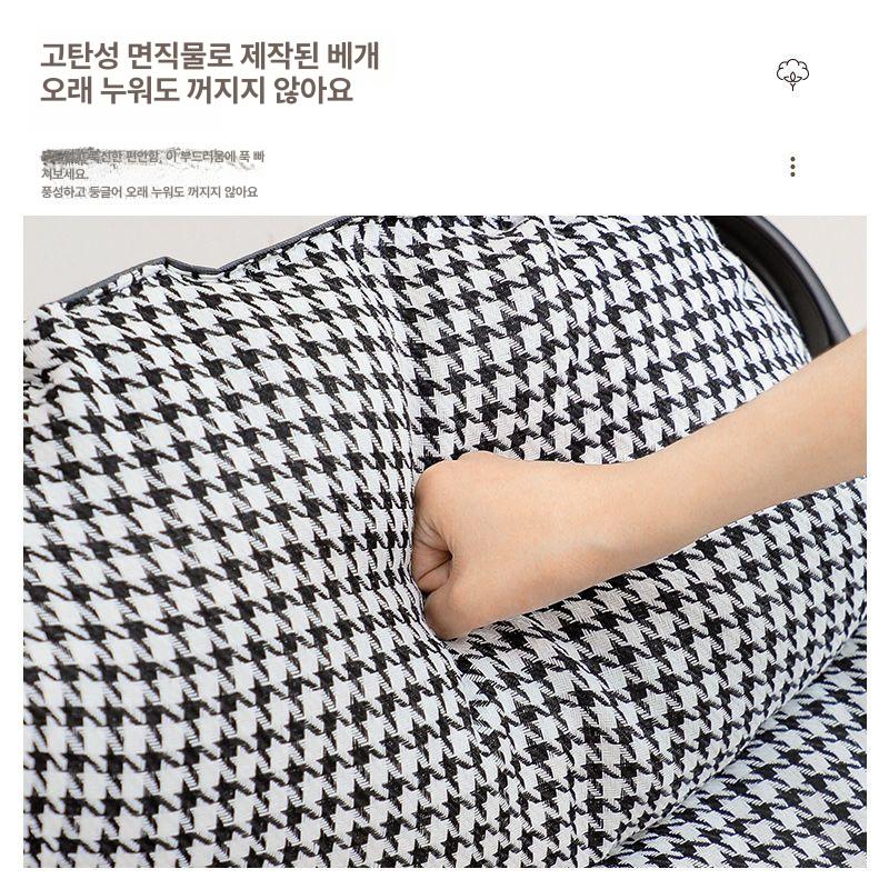 접이식 좌식의자 대형 등받이 빈백 팔걸이 침대 앉는 허리교정 바닥의자 독서 - 상세 이미지 4