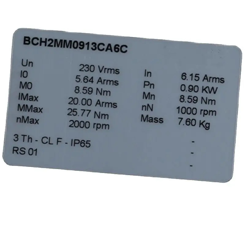 서보 드라이브 BCH2MM0913CA6C 상태