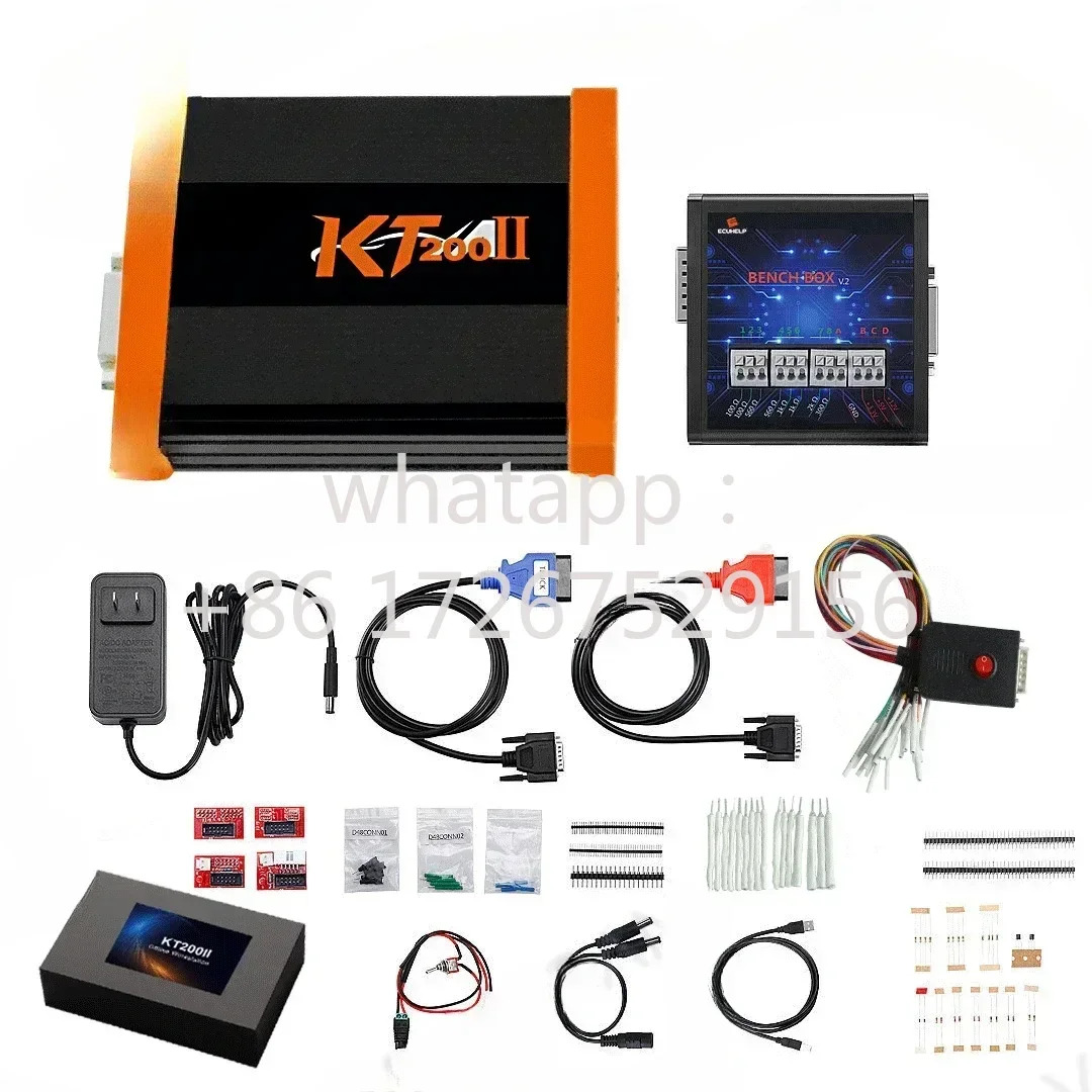정식 버전 KT200 II 오프라워크스테이션이 포함된 TCU ecu 프로그래머 마스터 BDM/JTAG 솔더 프리 어댑터 칩 튜닝 받기