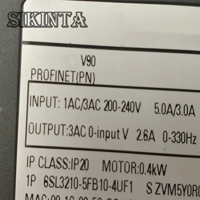 서보 드라이브 6SL3210-5FB10-4UF1 0.4kw