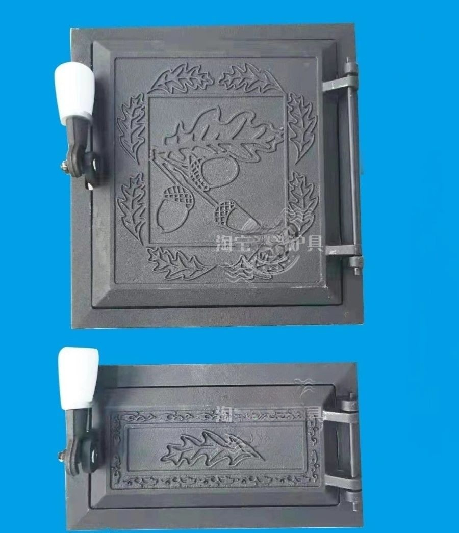 무쇠아궁이문 화덕문 화구문 철골 주물 화구덮개 아궁이화구 연통 캠핑난로 부뚜막 - 상품 이미지