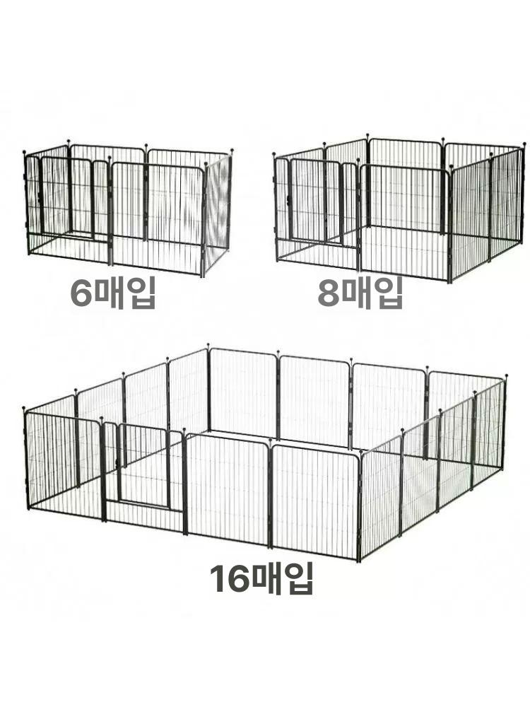 철장 애견용펜스 개 케이지 애완견 강아지휀스 반려견 강아지울타리 실내펜스 - 상세 이미지 2