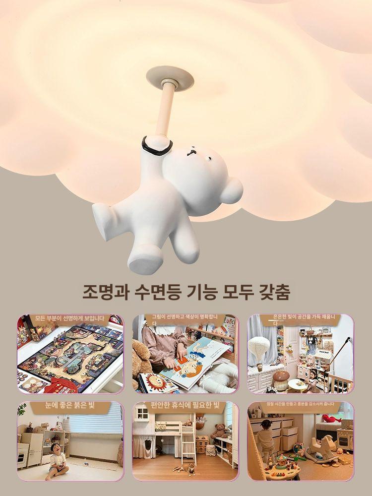 원형 천장등 아이방꾸미기 침실등 무드등 방등 거실 북유럽 전등 룸 자녀방 - 상세 이미지 3