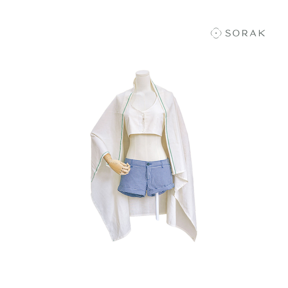 소락 SORAK  오가닉 코튼 유기농 순면 소창 몸수건 비치타월 - 상품 이미지