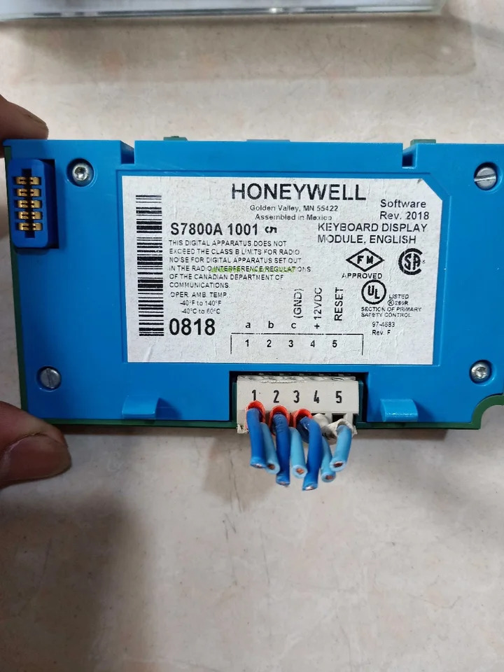 하니웰 컨트롤러 디스플레이 패널 S7800A1001