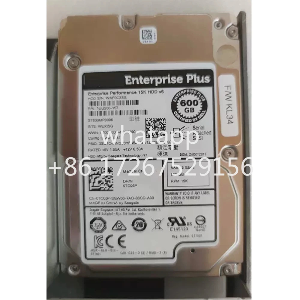 0TC05P ST600MP0006 1UU200-157 DELL HDD2.5인치 KL34 600G 15K 12GB 하드