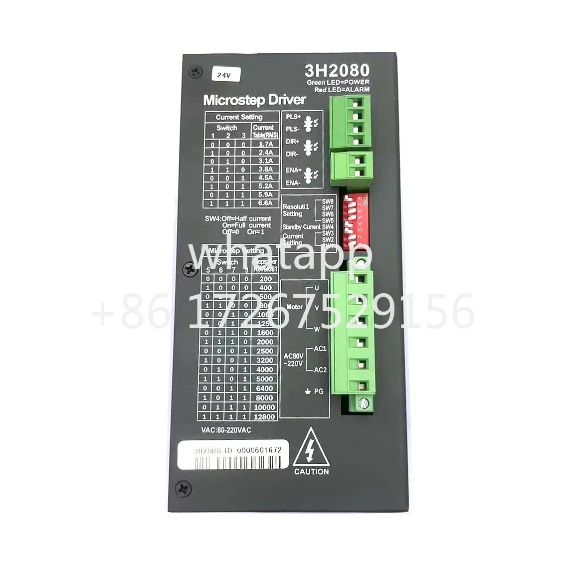 3H2080 3상 하이브리드 스테퍼 드라이버 AC 80V-220V 6.6A 86 110 130 모터