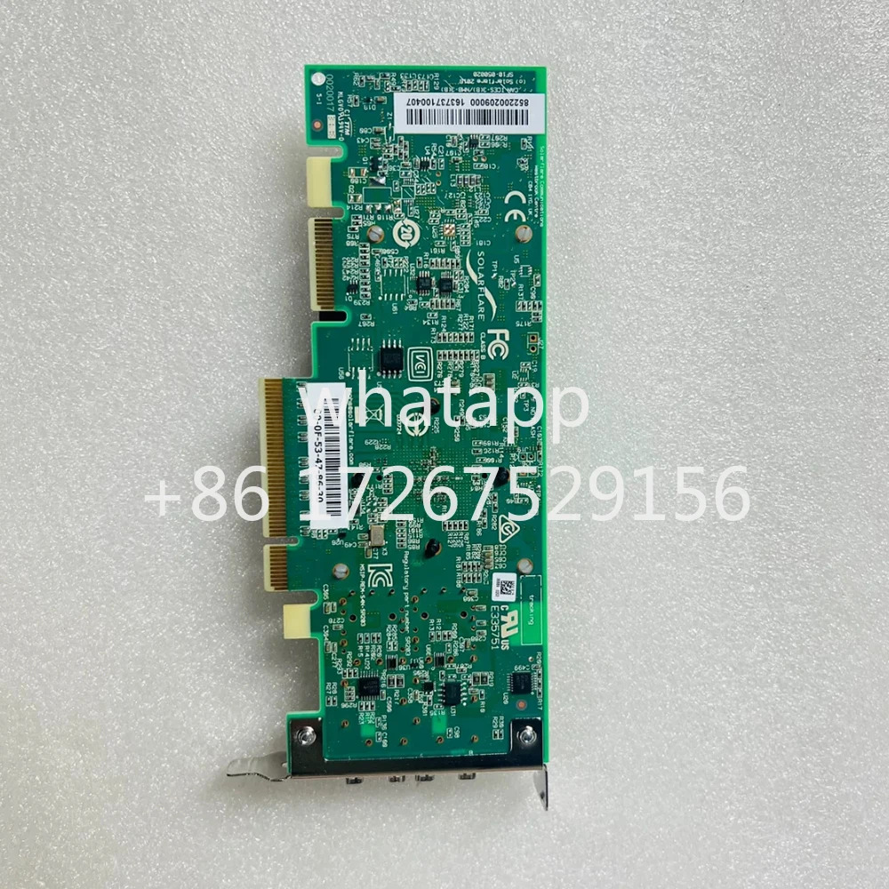 Solarflare SFN8522 10Gb 낮은 대기 시10G 듀얼 네트워크 카드용