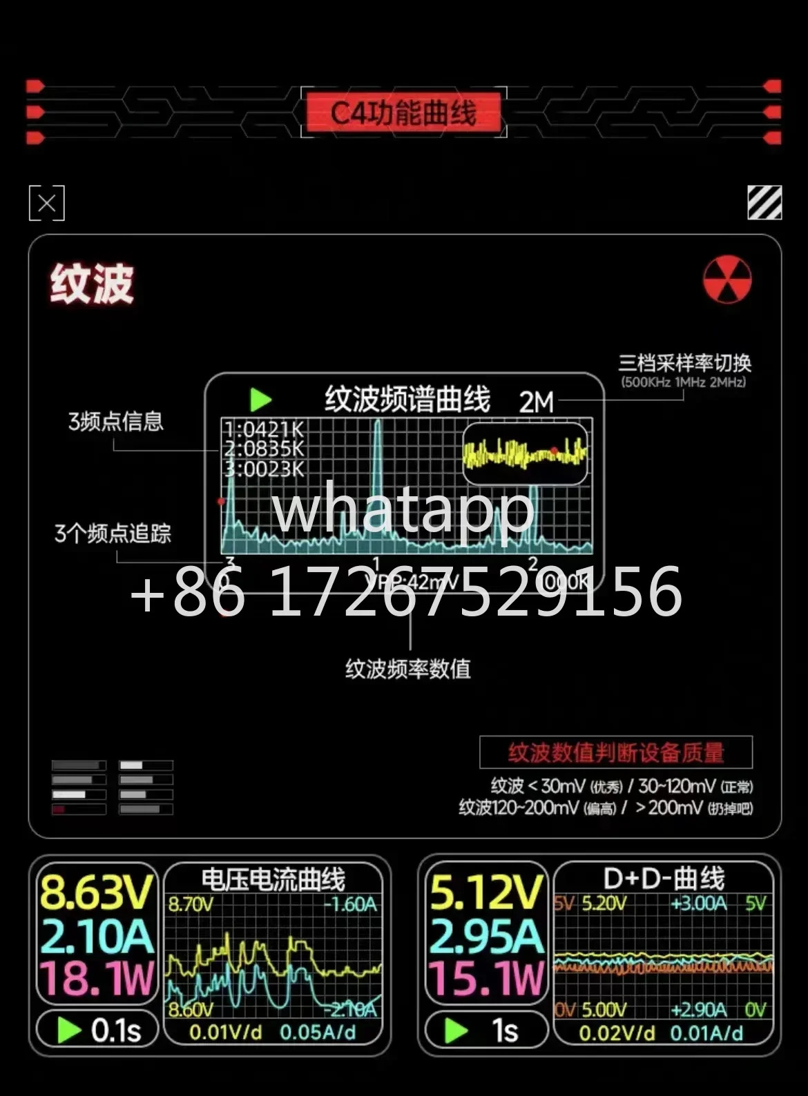 활성화 48V C4 C4L 감지기 USB 전압 전류 측정기 테스터 PD3.1 트릭 EPR