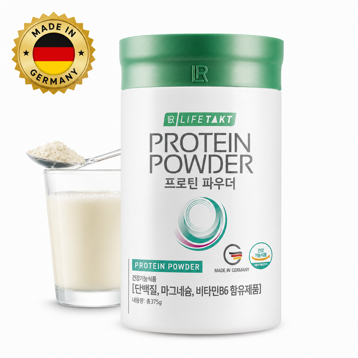 프리미엄 단백질 파우더 면역케어 식물성 동물성 프로틴 함유 375g - 상품 이미지