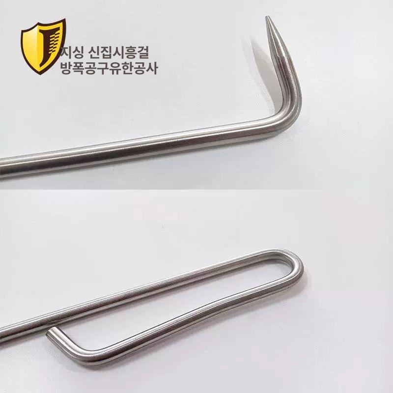 스텐 덮개 오프너 지렛대 맨홀뚜껑 길이 고리 리프트 따개 맨홀개폐기 도구 개방 장비 - 상세 이미지 3