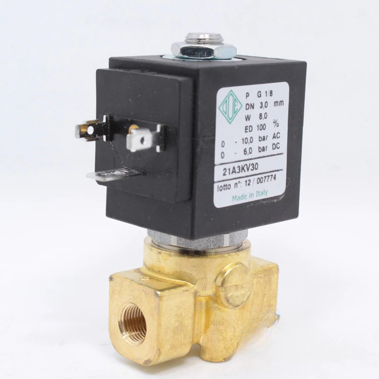 황동 와이어 버클 솔레노이드 밸브 2 개 21A3KV30 24V 110V DN6