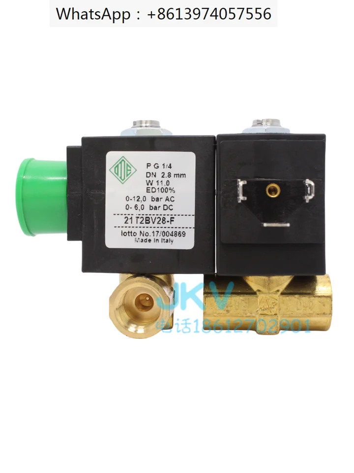 순수 구리 와이어 버클 양방향 솔레노이드 밸브 21t2bv28-f 110v 220v 12v