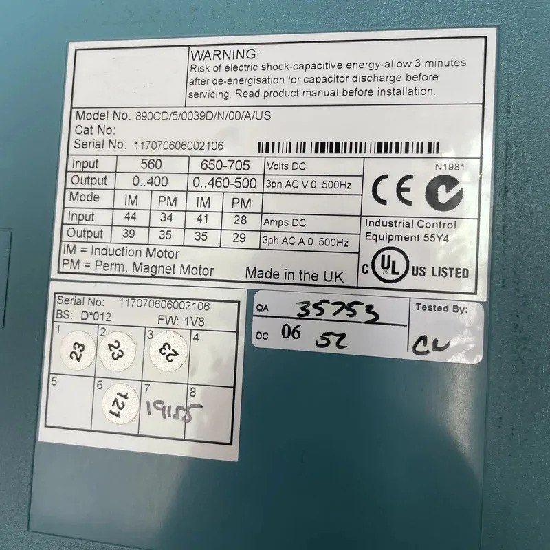 서보 드라이브 890CD50039DN00AUS