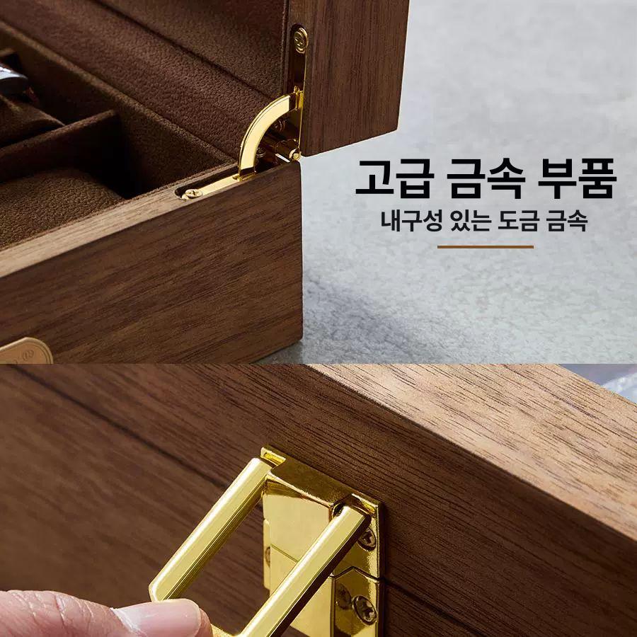 수납함 케이스 우드 빈티지 보관 서랍 엔틱 원형 원목상자 소품정리함 보석함 모던 - 상세 이미지 3