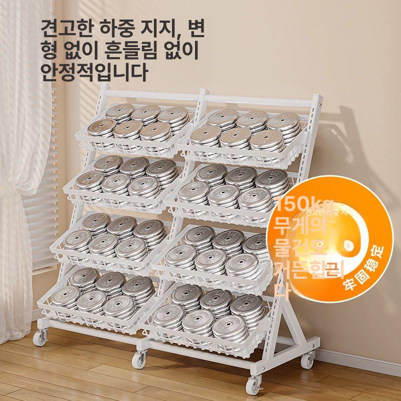 철제 트롤리 정리 수납장 세탁실 카트 바퀴 욕실 부엌 웨건 주방용 미용실 보관함 - 상세 이미지 3