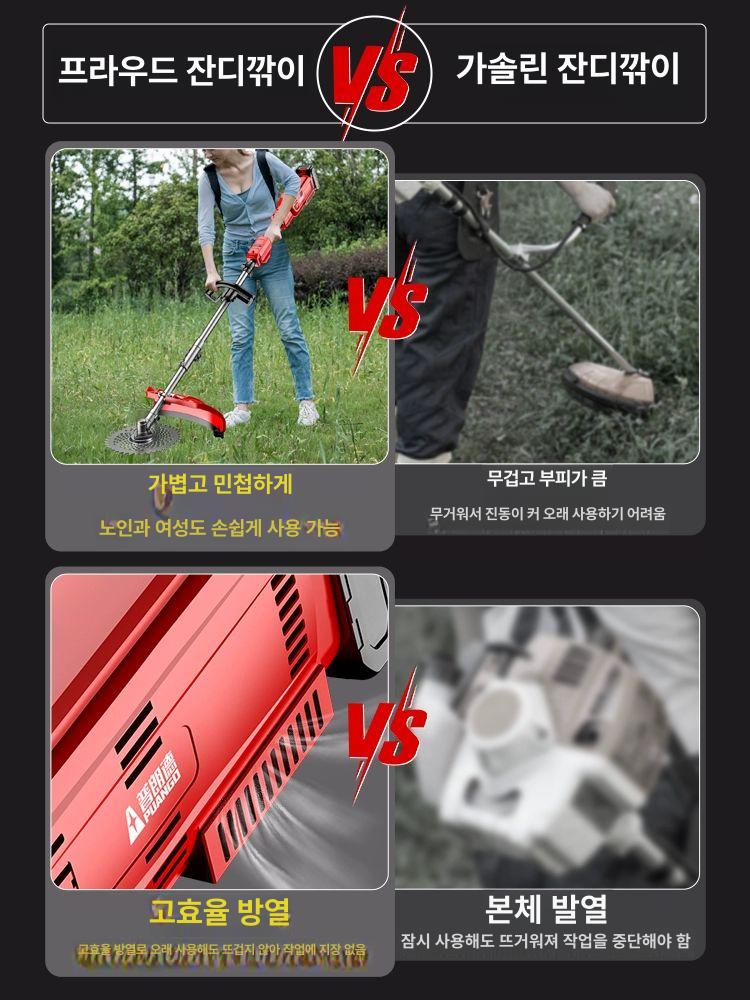 로터리 예초기날 부착형 헤드 로타리 칼날 예초기관리기 텃밭 도랑파기 고랑파기 - 상세 이미지 5