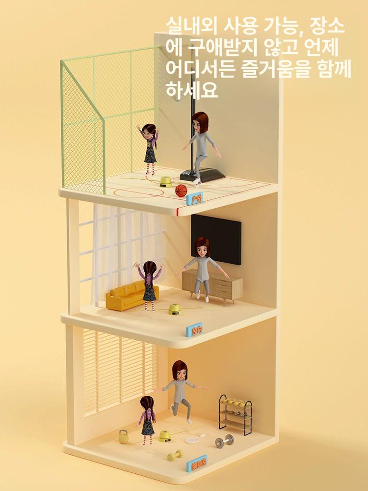 거실 자동줄넘기 로프 홈트 카운터 점핑 운동 전신 실내 다이어트 유산소 디지털 이미지 6