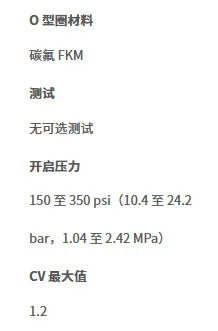 SS-8CPA2-150 스테인레스 스틸 리프팅 밸브 코어 단방향 1/2 인치 외부 나사
