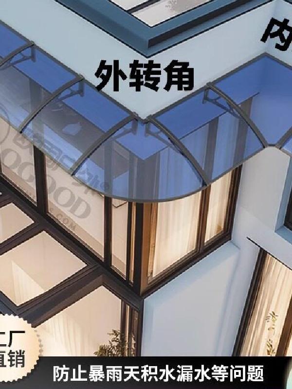 야외 캐노피 천장 빗물받이 지지대 랙산 건설용 야외천막 캐노피천막 - 상세 이미지 4