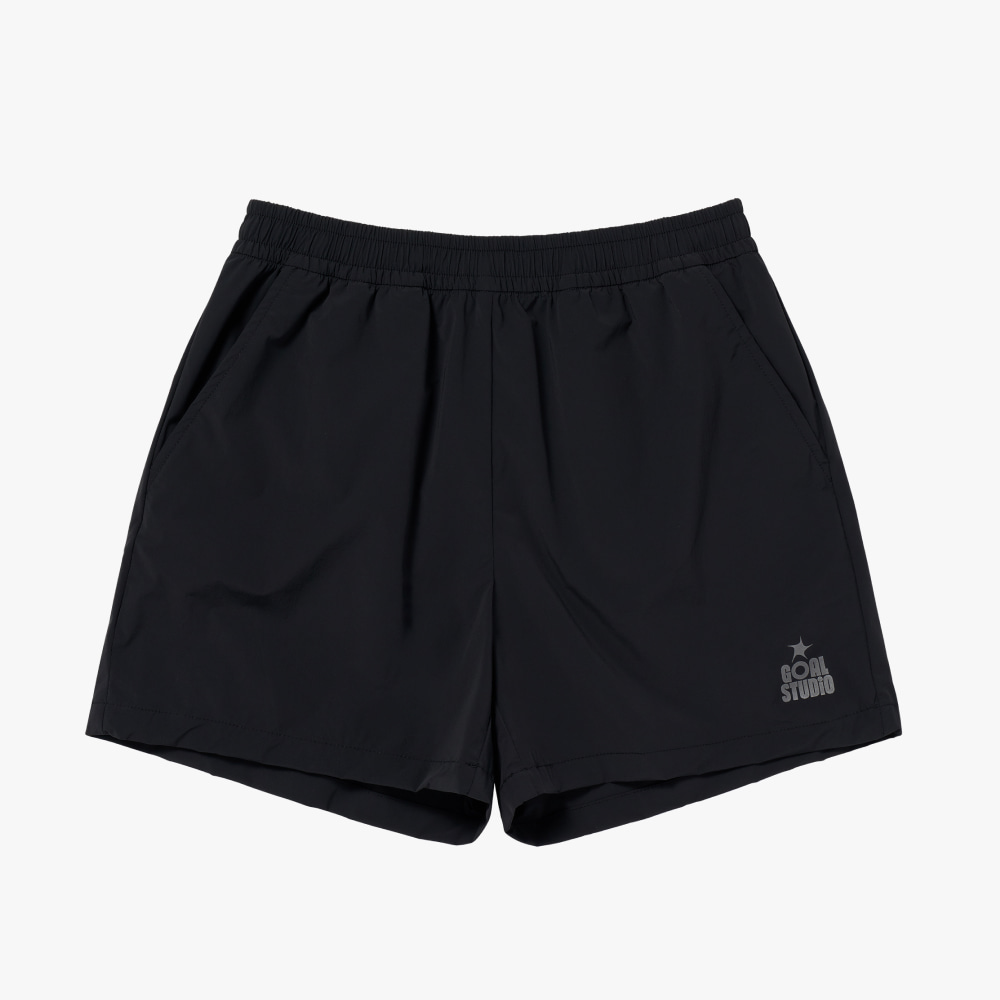 W`S ESSENTIAL STRETCH SHORTS-BLACK - 상품 이미지