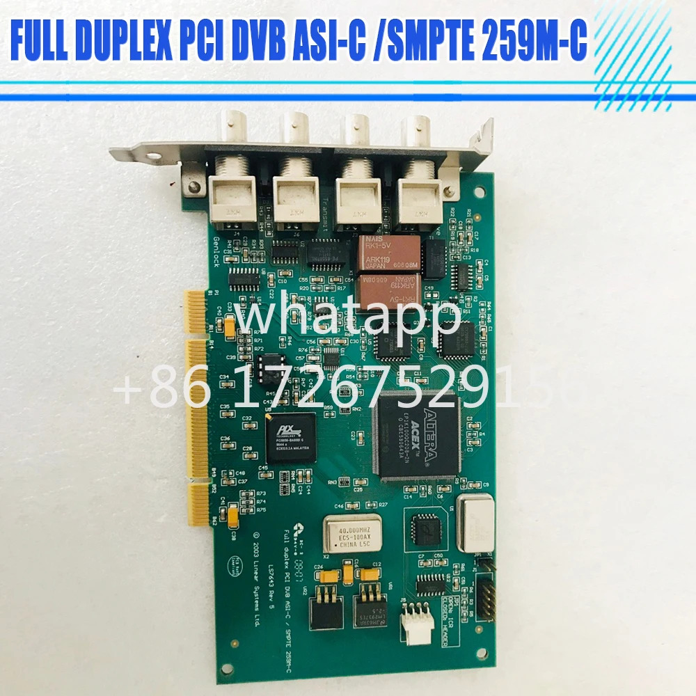 DVEO 코드스 출력카드 LS7643 Rev 5 전이PCI DVB ASI-C /SMPTE 259M-C