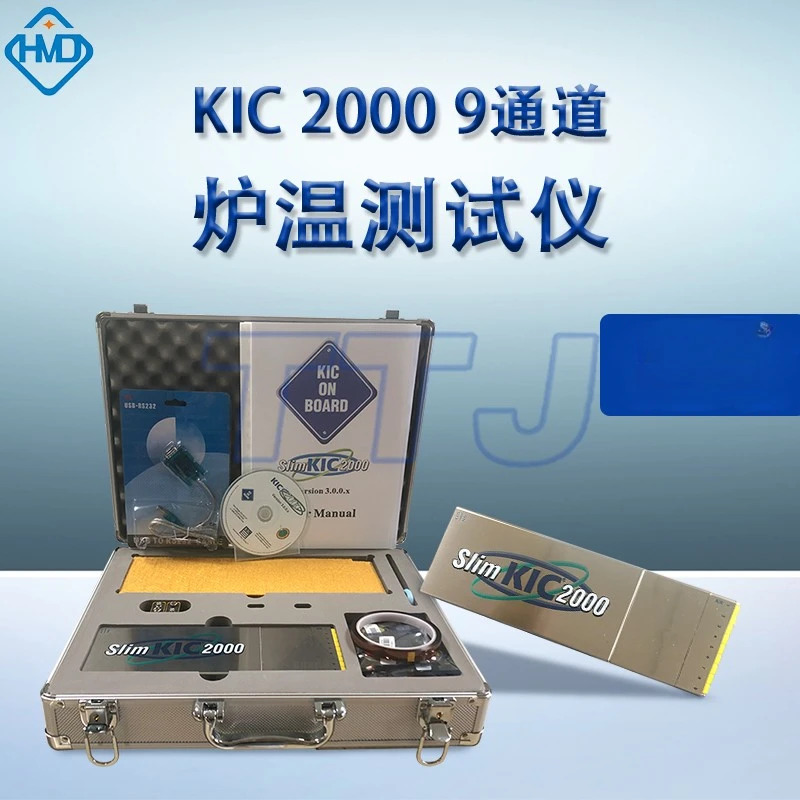 KIC2000 용광로 온도 테스터 SMT 리플로우 웨이브 납땜 9 채널 곡선 측정