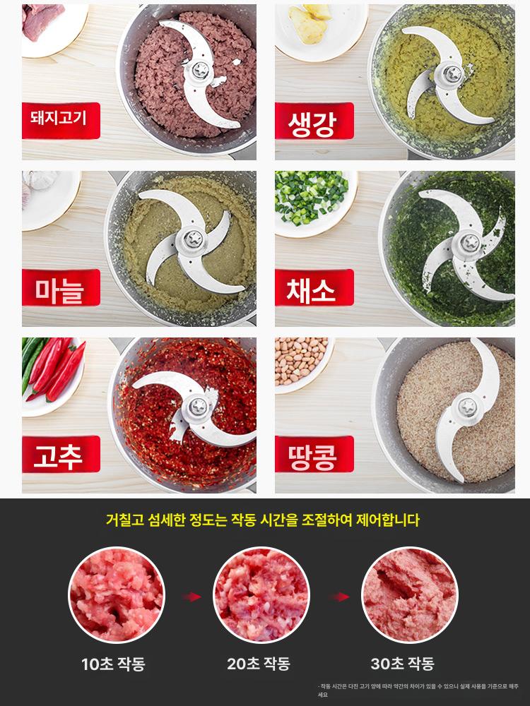 고기 분쇄기 업소용 전기 민찌기 그라인더 소시지 다기능 상업용 다짐기 뼈 주방 - 상세 이미지 5