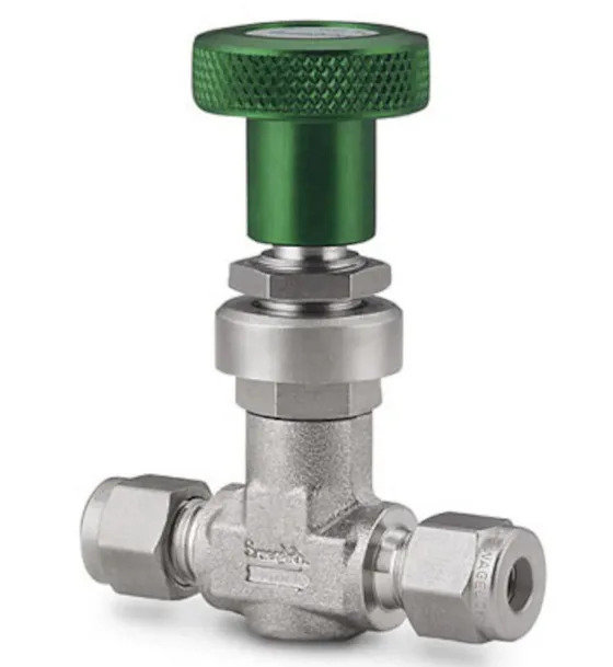 SS-6L-MM 스테인레스 스틸 고유량 계량 밸브 6mm 슬리브 조인트