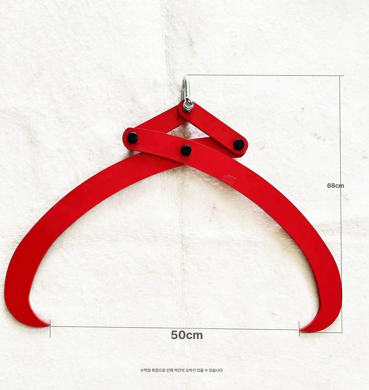 중량물 통나무클램프 목재 맞춤 잡기 윈치 갈고리 운반용 하역 적재 강력 고정기 그립 - 상세 이미지 5