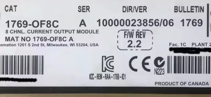 1769- L33ER 1769-OF8C PM400DCC330 AMG73 S W29 S2048 E3G-MR19T-G OPT292