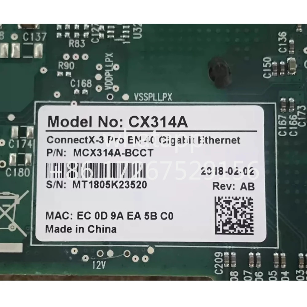 Mellanox ConnectX-3 Pro EN 듀얼 포트 40G 이더넷 카드 MCX314A-BCCT용