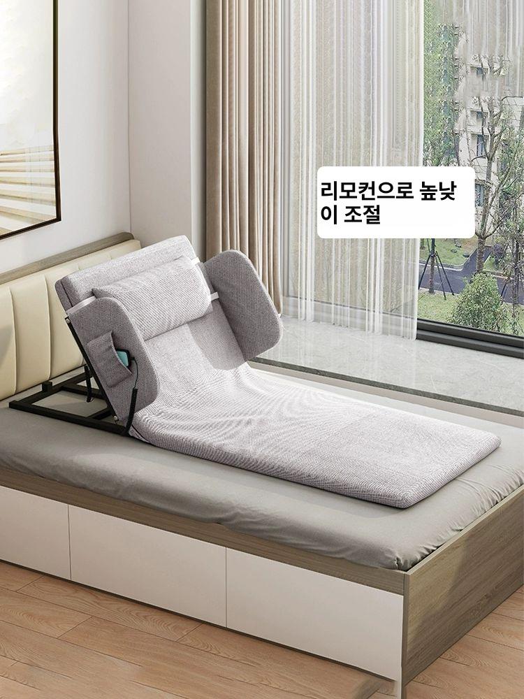 노인 침대 베드 전동 조절 복지용구 가정용 전기 케어 보조 각도 - 상품 이미지