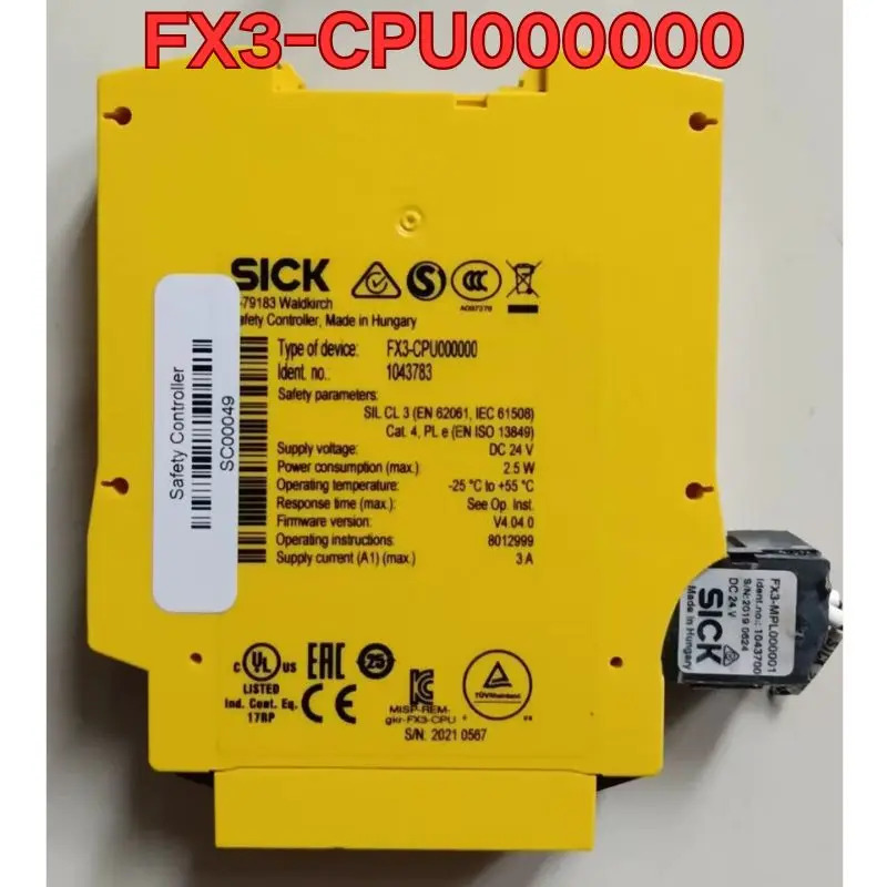 리퍼 FX3-CPU000000 안전 제어 장치 기능 정상